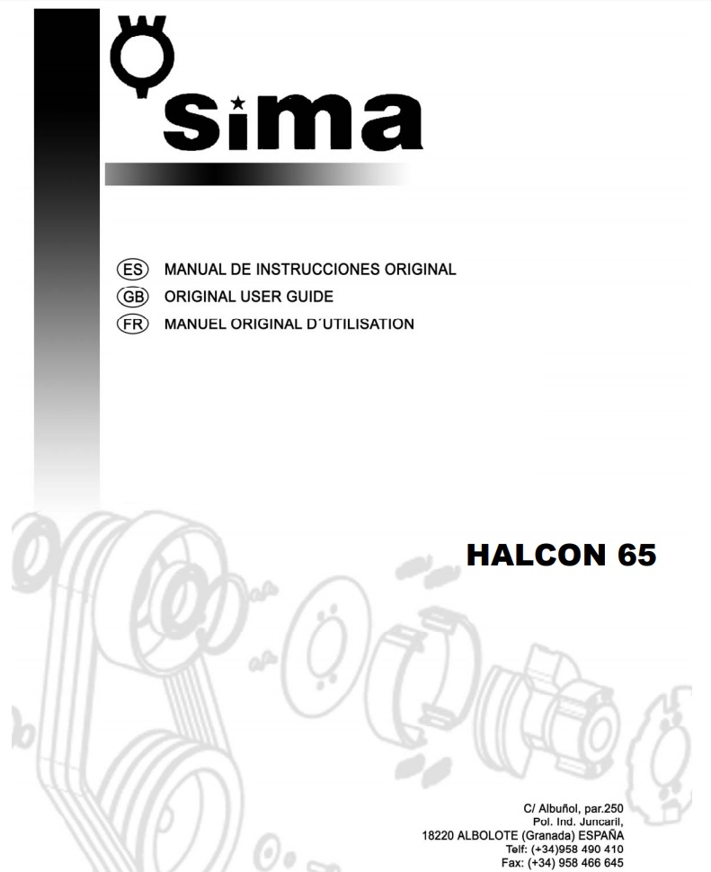 Užívateľská príručka HALCON 65